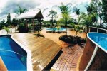 above ground pool landscaping photo